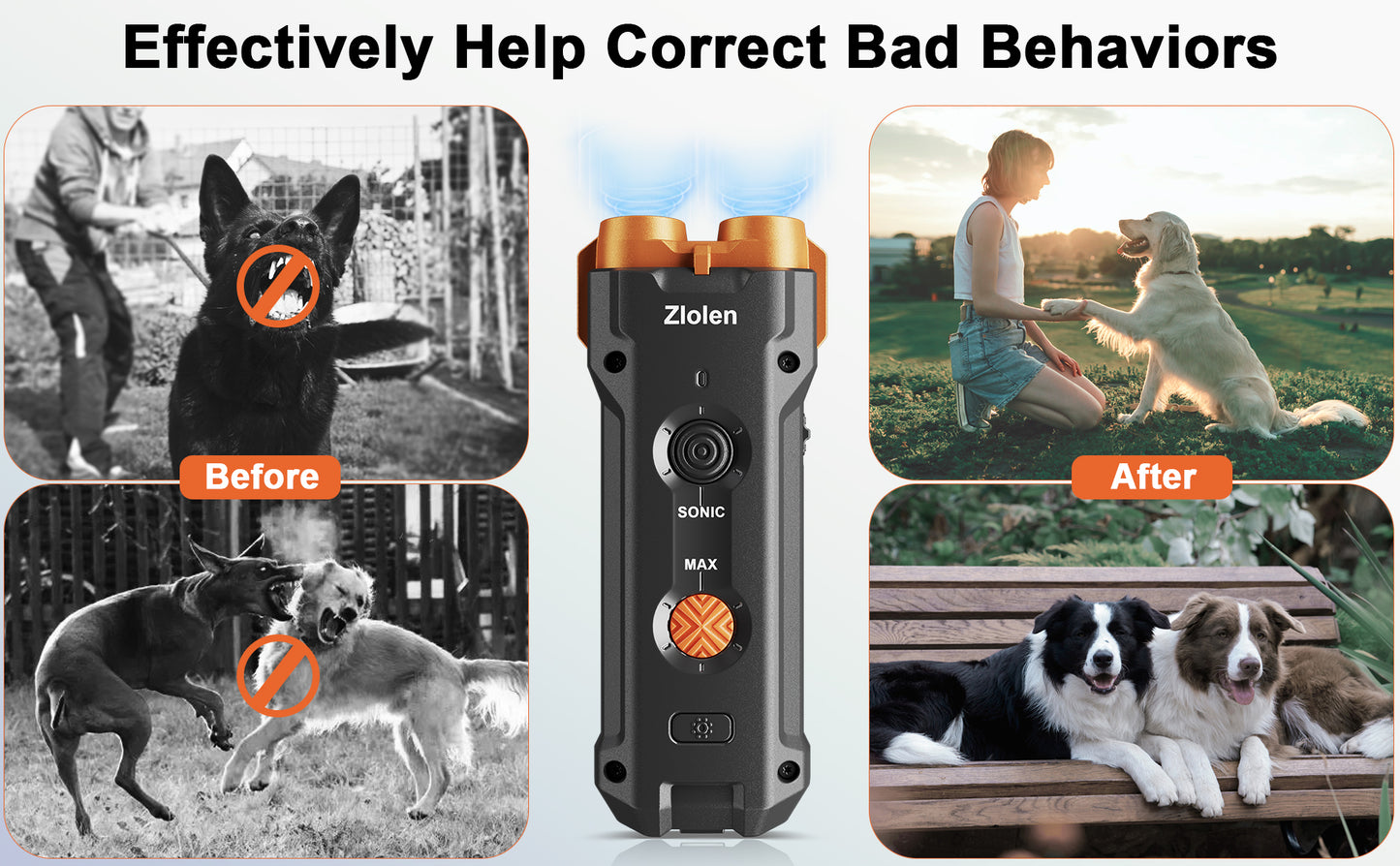 Zlolen U20 Dog Bark Control Device